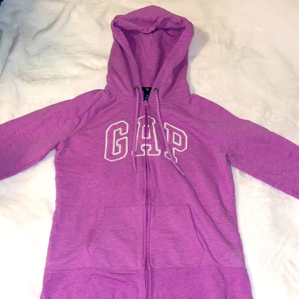 Purple Gap Zip Up Hoodie